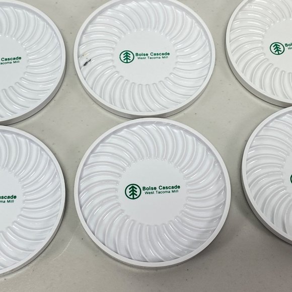 Vintage Boise Cascade Complete Drink Coaster Set With Holder - Picture 5 of 14